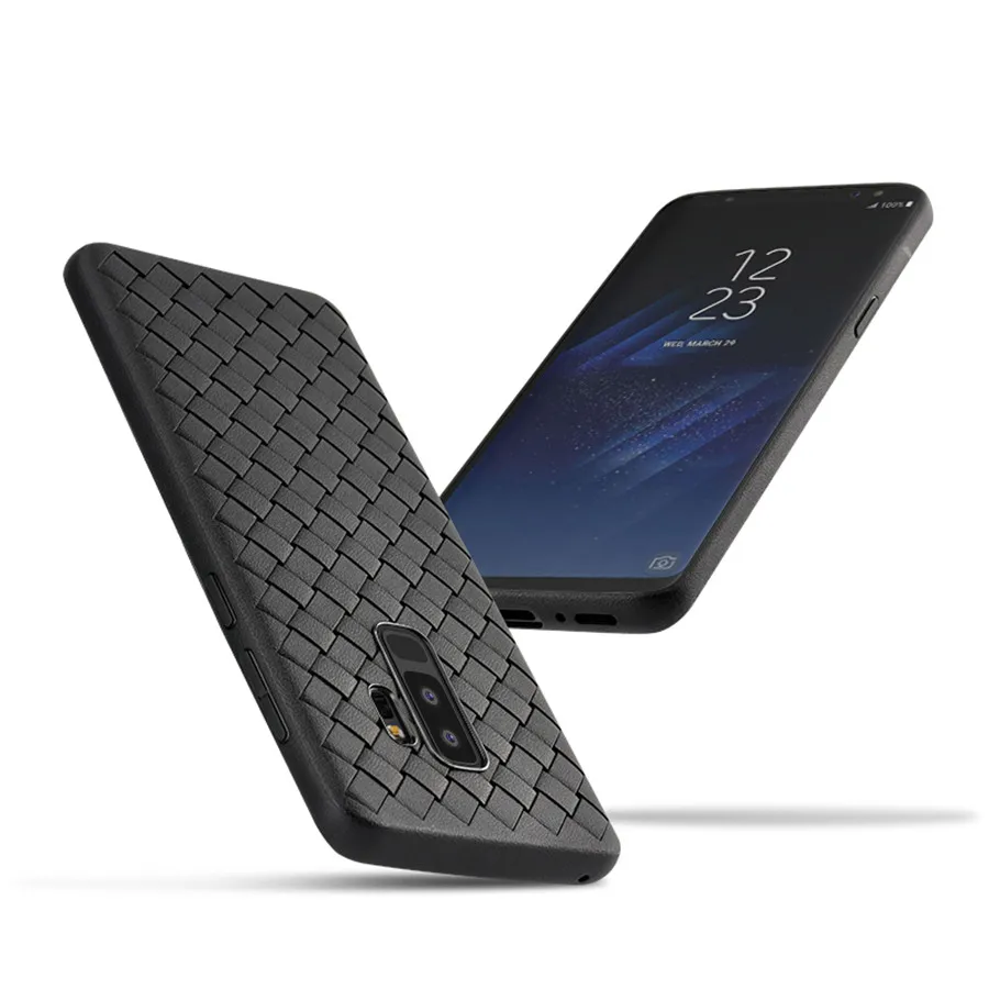 Плетеные Чехлы для Samsung S8 S9 Plus чехол J4 J6 2018 A5 A6 A8 2017 силиконовые чехлы J3 J5 J7 Prime