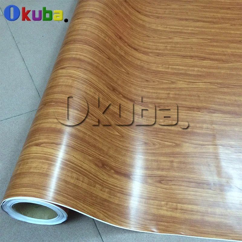 Woody Style Graphics Wrap Car Styling Indoor PVC Glue Sticker Self