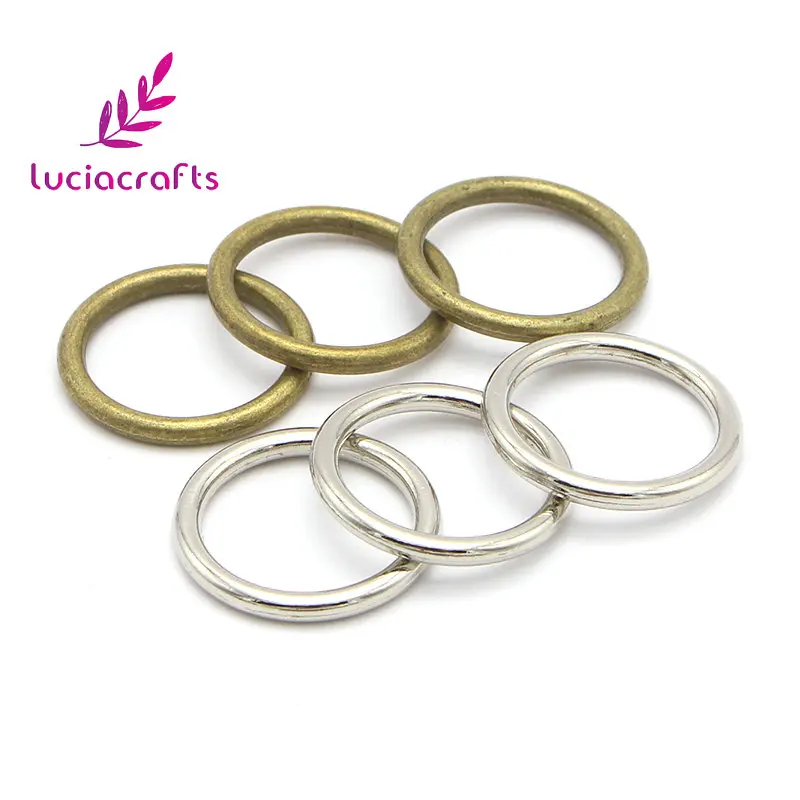 Lucia crafts, 10 шт., серебро/бронза, 20 мм, металлическое кольцо, соединительное кольцо, пряжки для обуви, сумки, пряжки для ремня, аксессуары для шитья, G1128 - Цвет: Mixed colors  10pcs