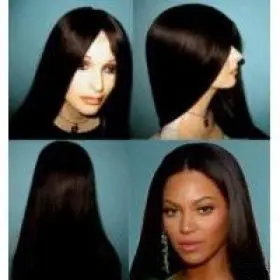 8 24 1 Jet Black Silky Straight Beyonce Wig On Aliexpress