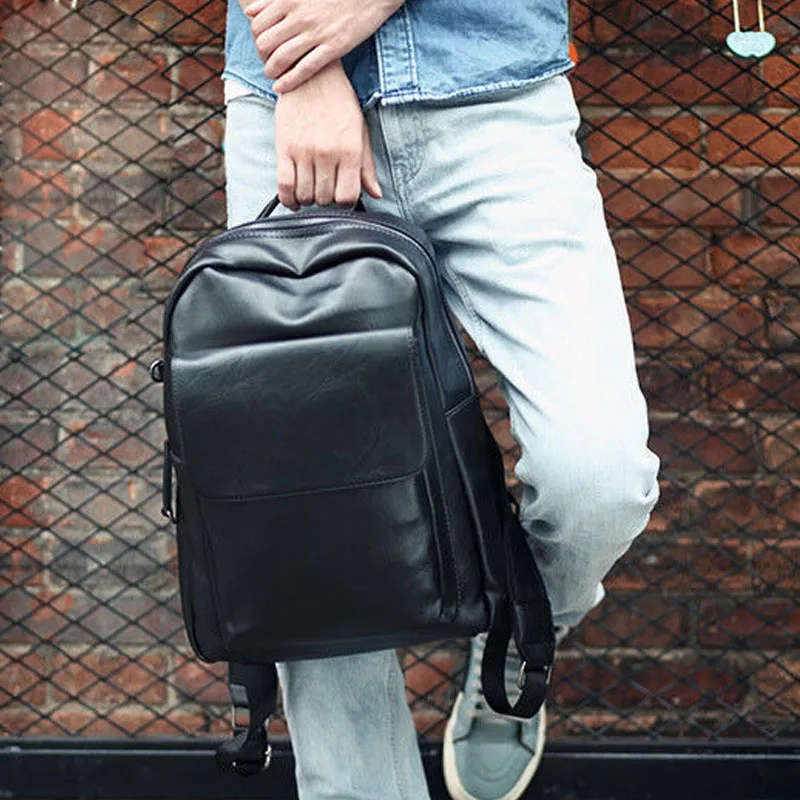 2019 Fashion Men Backpack Leather Male Functional bags Men Waterproof backpack PU big capacity Men Bag School Bags mochila 2019 Fashion Men Backpack Leather Male Functional bags Men Waterproof backpack PU big capacity Men Bag School Bags mochila