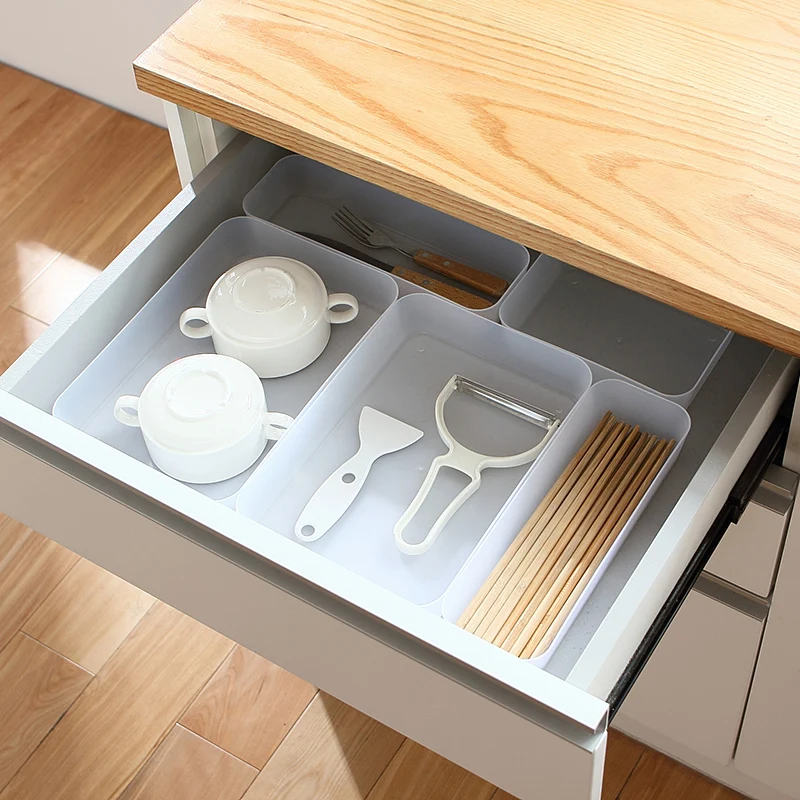 DIY multi-compartment Natural Classifying cosmetic drawer storage box desktop debris storage box Ma