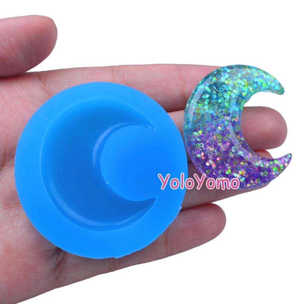 P535YL 39 9 мм Luna силиконовая форма полумесяц Форма луна Ювелирные изделия DIY