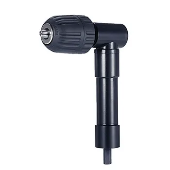 

90 Degree Right Angle Keyless Chuck Impact Drill Adapter Electric Power Cordless Drill Attachment Angle Adaptor 8mm Hex Shank