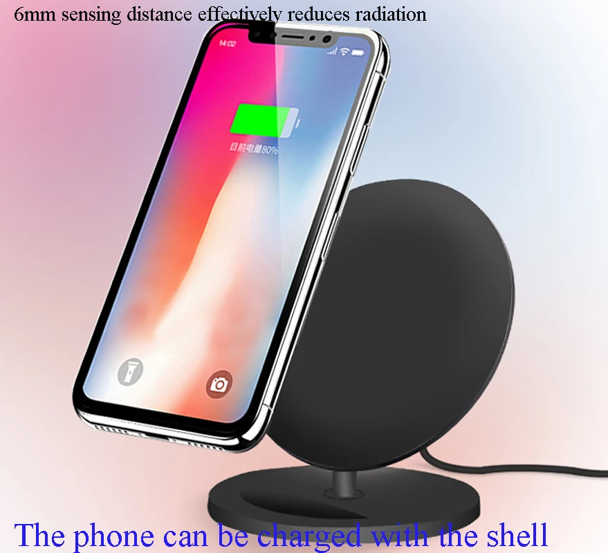Vivisparks Black Fast Wireless Charger For Samsung