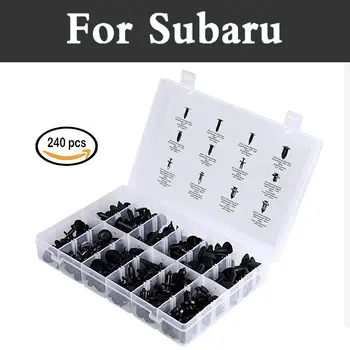 

240pcs Push Retainer Clips Rivets Sizes Free Fastener Remover Rivets For Subaru Alcyone Brz Dex Forester Impreza Wrx Sti Justy
