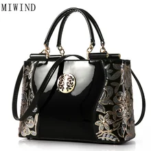 Miwind mano moda bolso famoso de la marca de alta calidad de la hebilla del bolso de las mujeres de moda pu bolso de cuero messenger bag rhb001