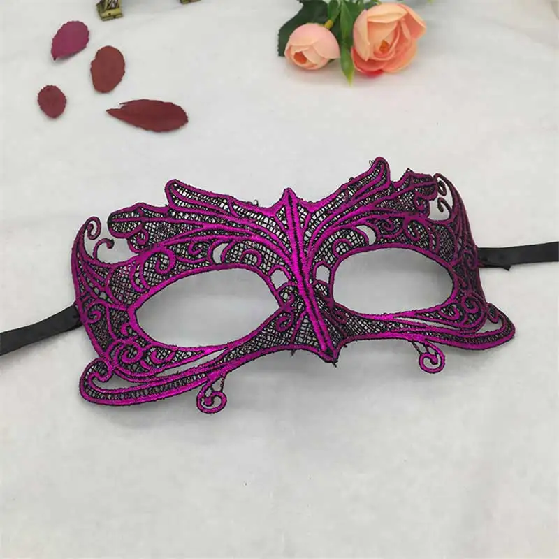 Для женщин маска Сексуальная кружевная маска красных глаз маска для маскарада вечерние Карнавальная маска полые нарядное платье костюм; маска для косплея - Цвет: Women Masque