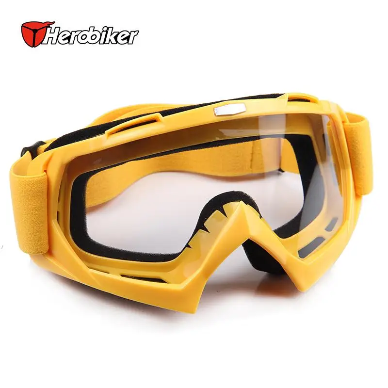 

Free shipping 1pcs Broader View Wind Proof Outdoor Sports Motorcycle Glasses Ski Goggles Motocross Glasses Single Lens Clears