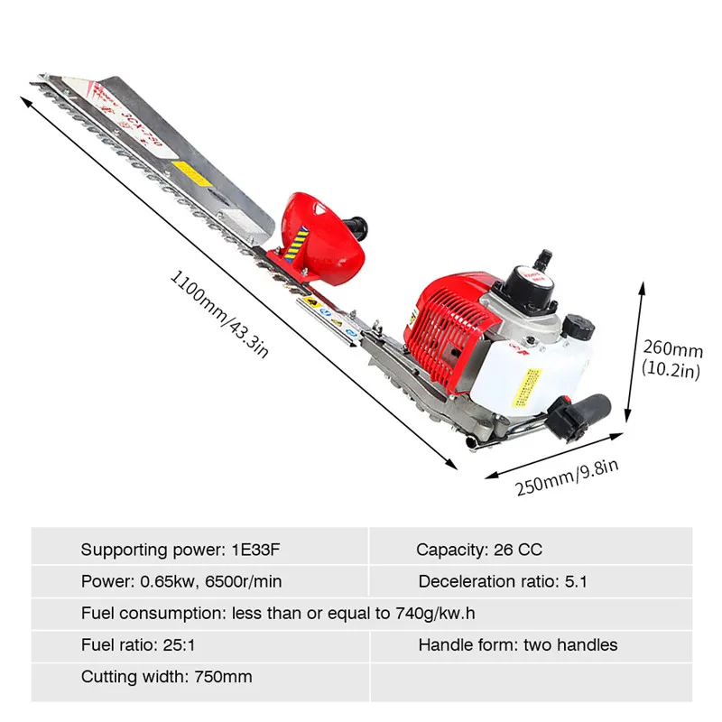 Freeshipping Two strokes Hedge Trimmer Grass Cutter Pruning Tools Electric Trimmer Pruning Saw Greenworks Garden Tool (3)