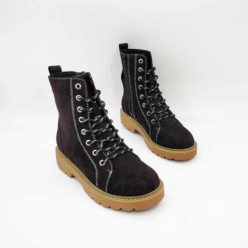 

2018 autumn new sleek minimalist yellow Martin boots women retro trend versatile comfortable non-slip casual boots.