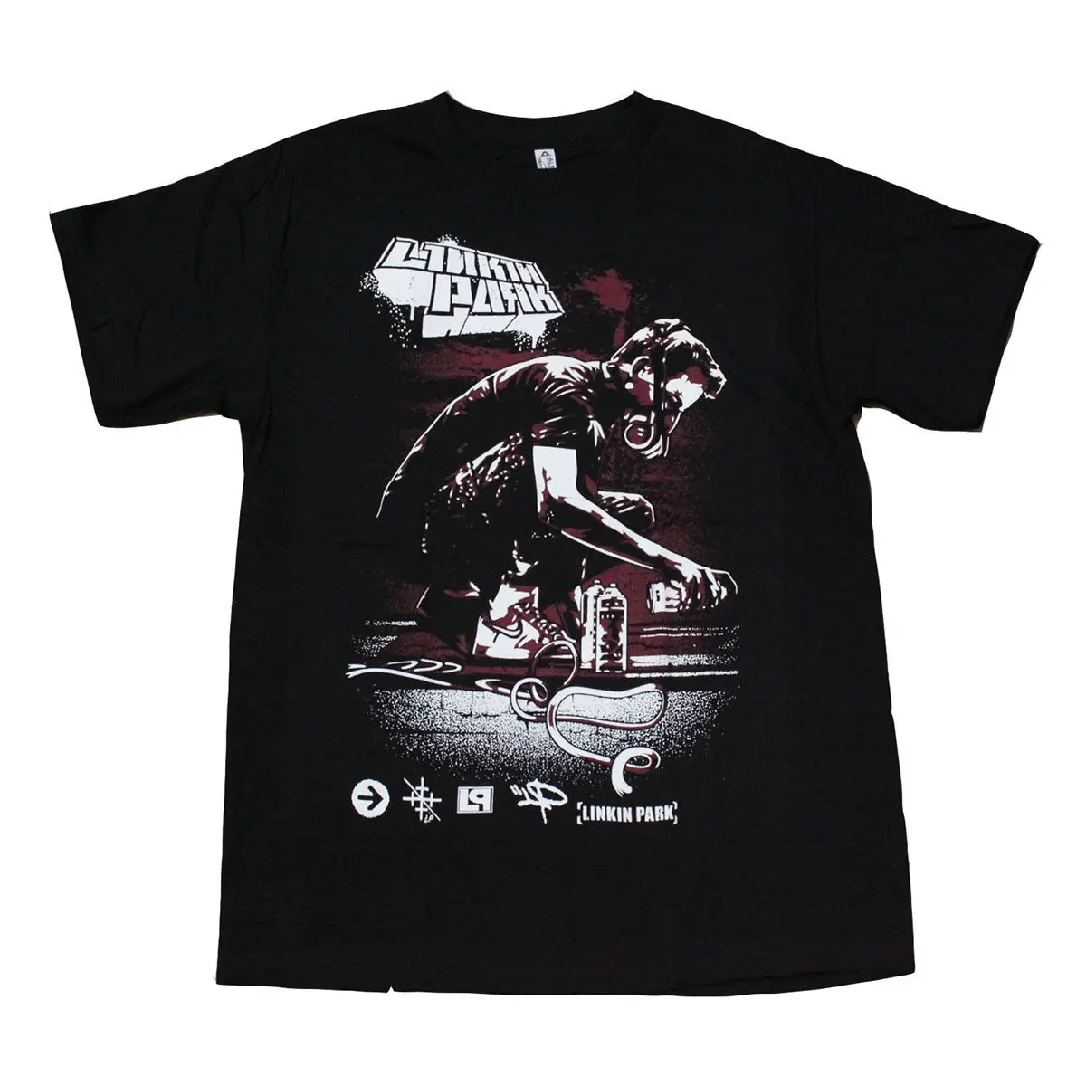

Linkin Park Rock Band Men's T-Shirt Black T Shirt Summer Style Fashion Men T Shirts Top Tee T-Shirt Design Basic Top Tee
