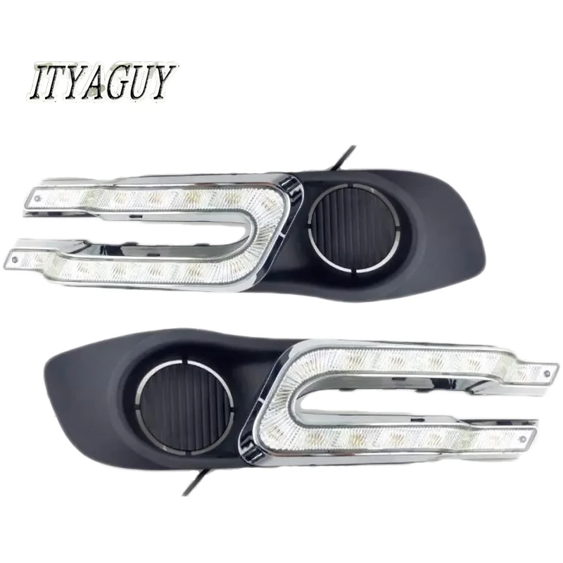 

ITYGUY 2PCS CAR led Day Light For Buicks Excelle 2010-2012 bumper grille daytime running light DRL fog light cover