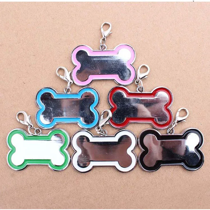 Милые кости из цинкового сплава для домашних животных Dog Tag подвесная карточка