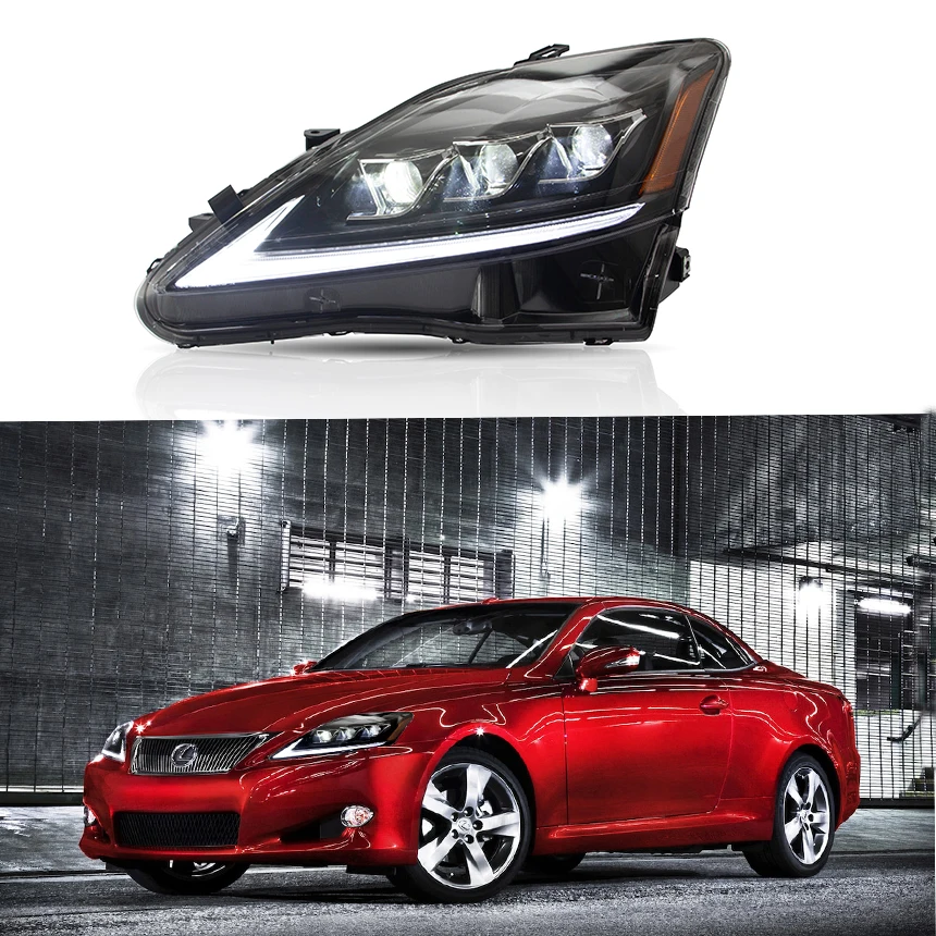 Автомобильная лампа VLAND для Lexus IS 250 IS300 фара 2006 2007 2008 2009 2010 2012 is полная СВЕТОДИОДНАЯ
