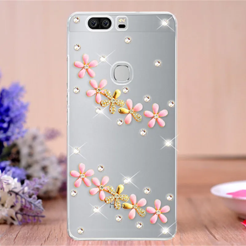 

For huawei honor 4A 4C 4X 5A 5C 5X 6A 6C pro 6X 7 7X 7i 7A 8 lite V8 V9 V10 Bling Case Rhinestone Case honor 9 lite Cover Cases