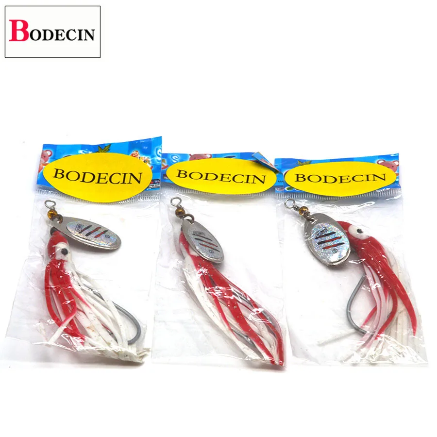 Pike Spinners Spoon Metal Bait Sea Squid Fishing Lure Tackle Trout Tackle 3PCS Spinning Spoonbait Rotating Artificial Fake Baits (1)
