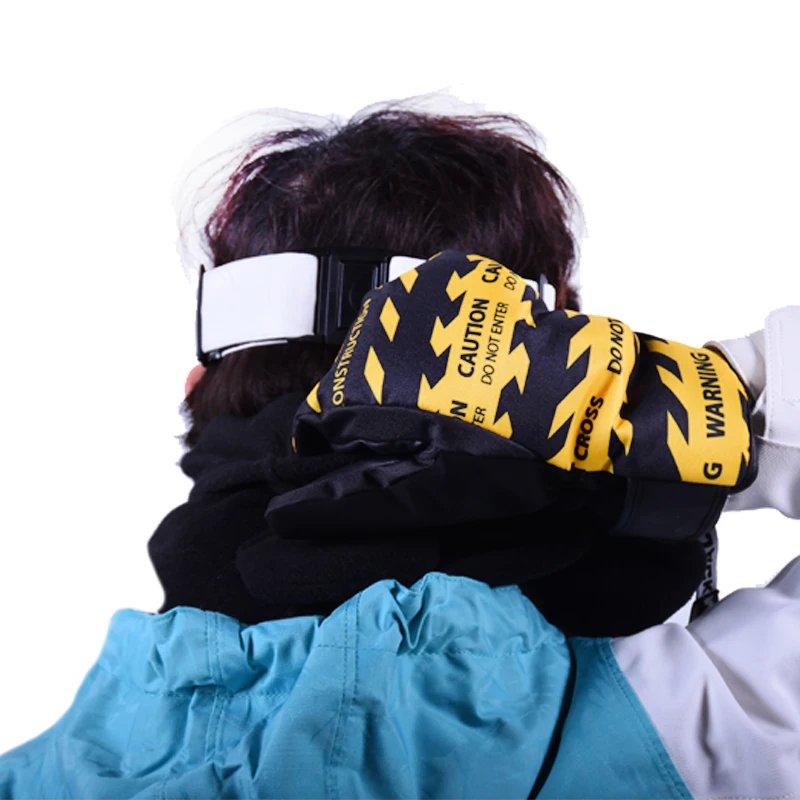 Многослойные ветрозащитные Лыжные рукавицы, перчатки на каждый день, уличные лыжные зимние перчатки, персонализированные кожаные перчатки для сноуборда