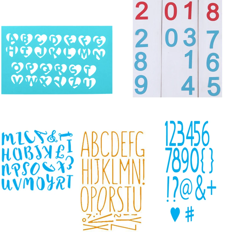 

Irregular Alphanumeric Numbers Metal Cutting Dies New 2019 Stencils for DIY Scrapbooking Paper Cards Craft Making Fun Decoration