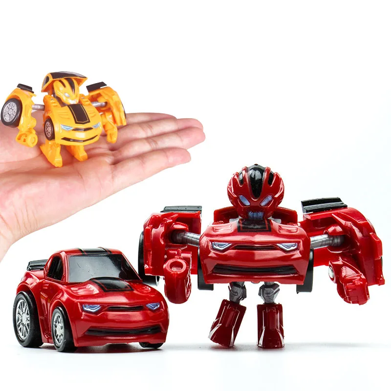 

New Arrival Mini Transformation Deformed Plastic Robot Cars Action Figures Toys Children Favorite s Color Random