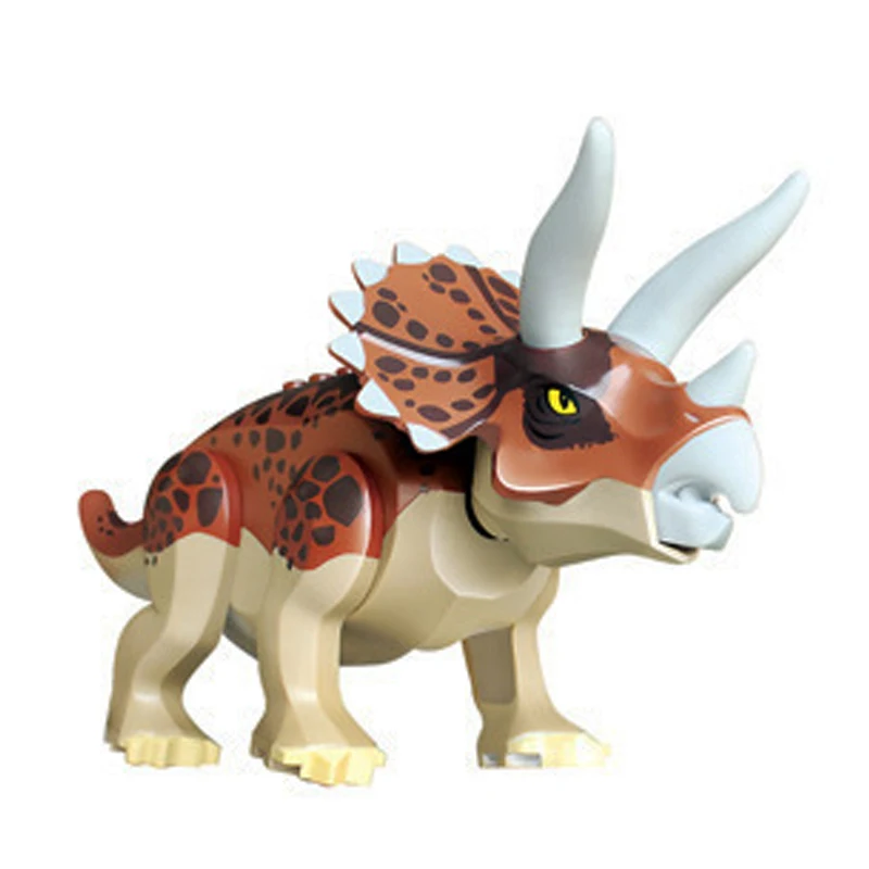 Jurassic World Park Dinosaur Assembly Building Blocks Sets 8pcs Classic Bricks Kids Toys juguetes Compatible Legoings Blocks