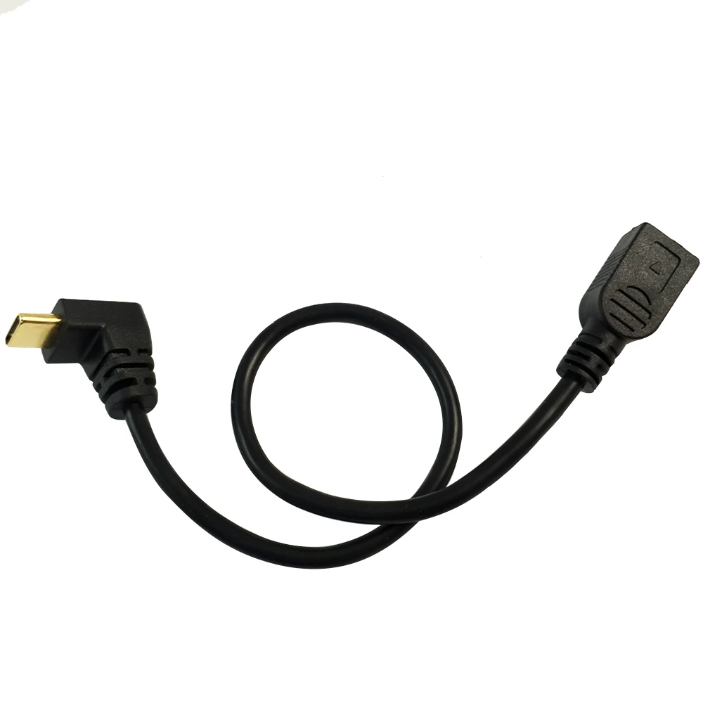 Danspeed 25 см Mini USB 2 0 5Pin Женский к 3 1 Тип C Мужской Соединительный кабель адаптера