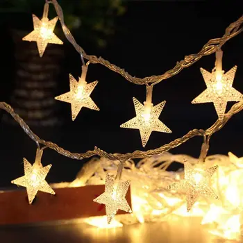 

BIFI-Star String Lights, 16Ft 50 LED String Lights Battery Powered Starry Fairy String Light for Wedding Party Christmas Garde