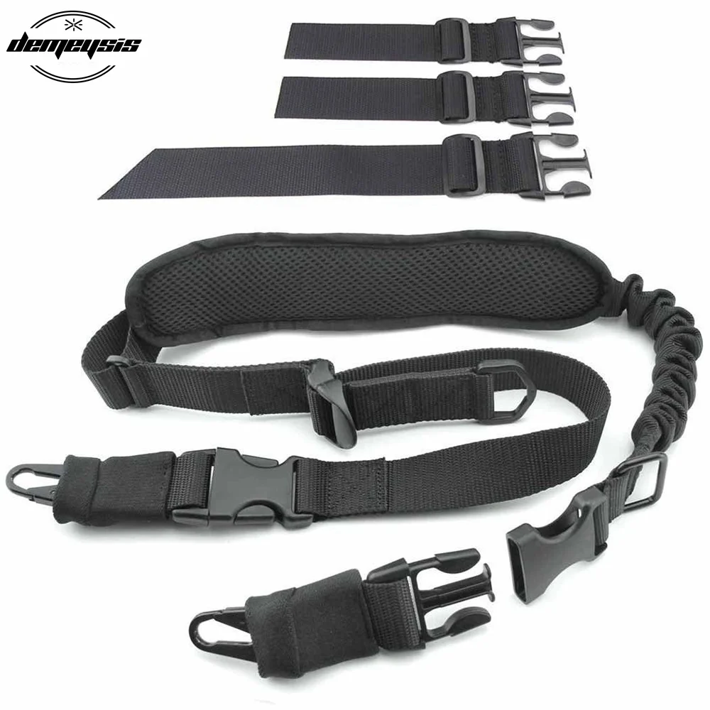

Heavy Duty 2 in 1 Tactical Rifle Strap Tactical One Two Point Bungee Rifle Gun Sling Strap System