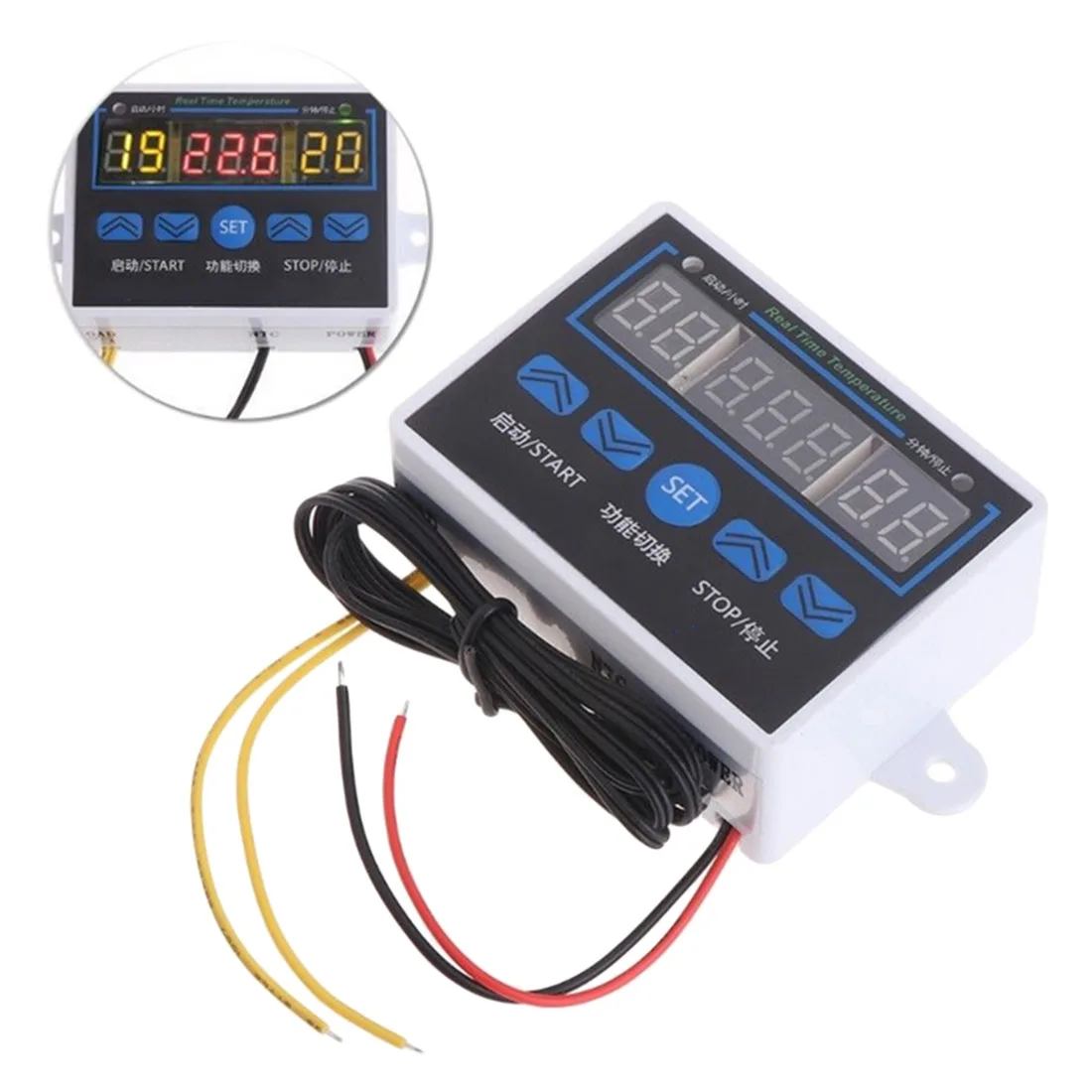 

Digital LED Temperature Controller Thermostat Control Switch Sensor 12V/220V Thermoregulator with LCD Display