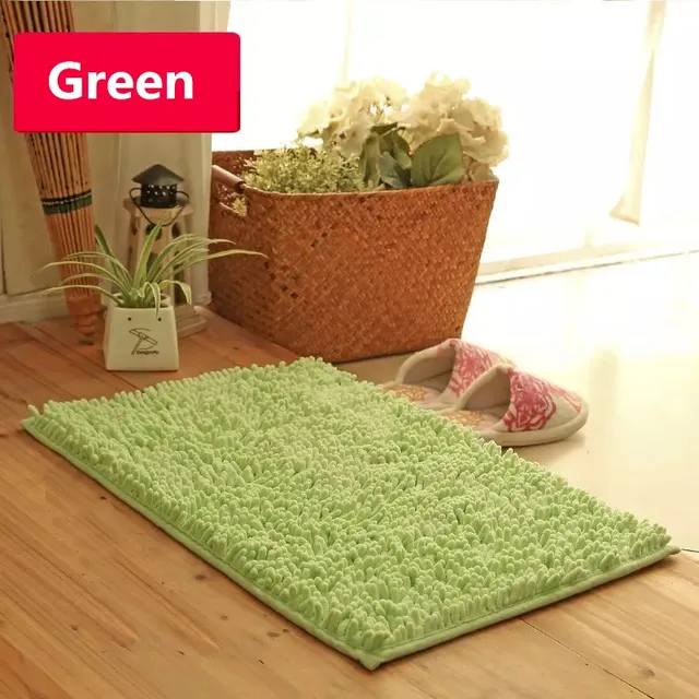 non slip bath mat microfiber chenille bathroom rugs carpet shag shower rugs super soft multi - Bathroom Rugs non slip bath mat microfiber chenille bathroom rugs carpet shag shower rugs super soft multi - Bathroom Rugs