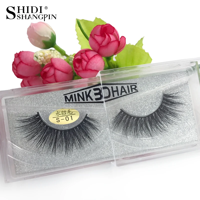 

1 Pair Luxury Thick Mink Eyelash 3D Real Siberia Mink Rich Hair Handmade Eye Make Up Lashes Fake Maquiagem