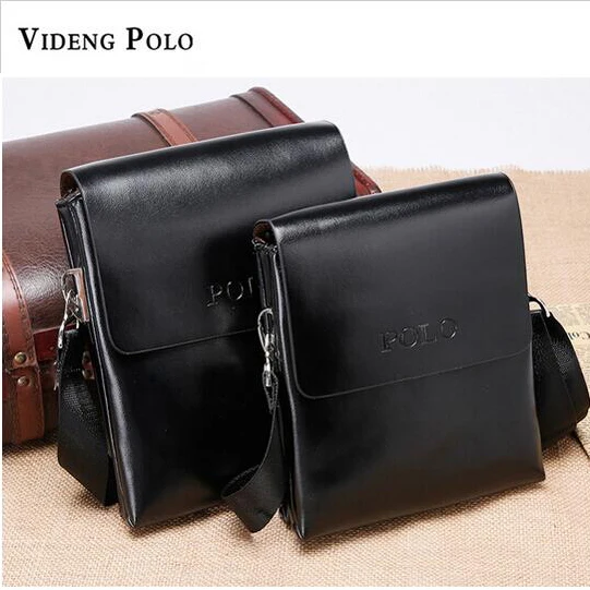 2017 New Fashion PU Leather Videng Polo Leisure Men Messenger Bag Male Shoulder Briefcases Bags Crossbody Bags M273