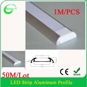 

Led Aluminum Linear Profile for LED Strip Light, flat slim Led profile, slim led profile 50M/Lot
