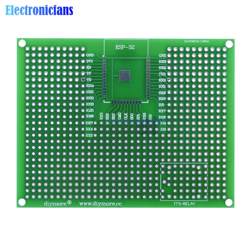 5 шт. 7x9 см 70X90 мм прототип печатной платы Макет для ESP8266 ESP-12E ESP-12F ESP32 ESP-32S REALY двухсторонний прототип печатной платы