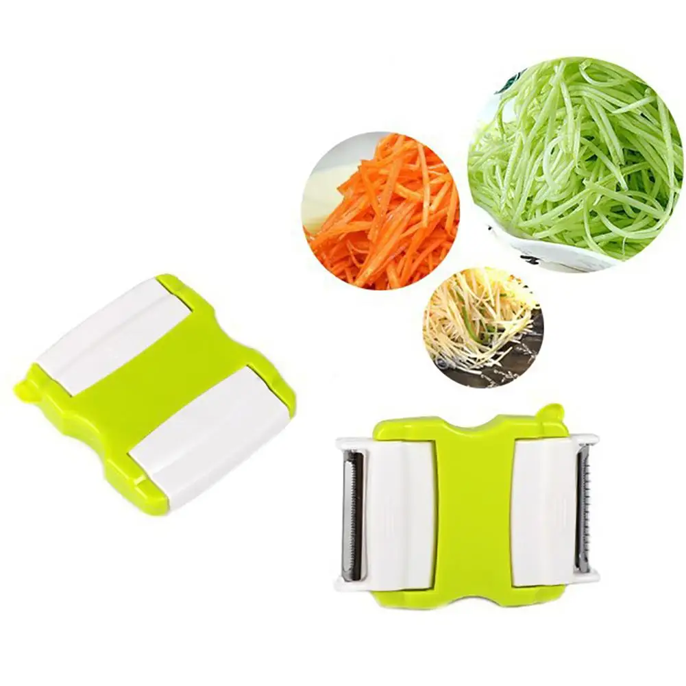 LumiParty Multifunction Folding Double-end Twister Cutter Slicer Peeler for Kitchen Vegetable Fruit