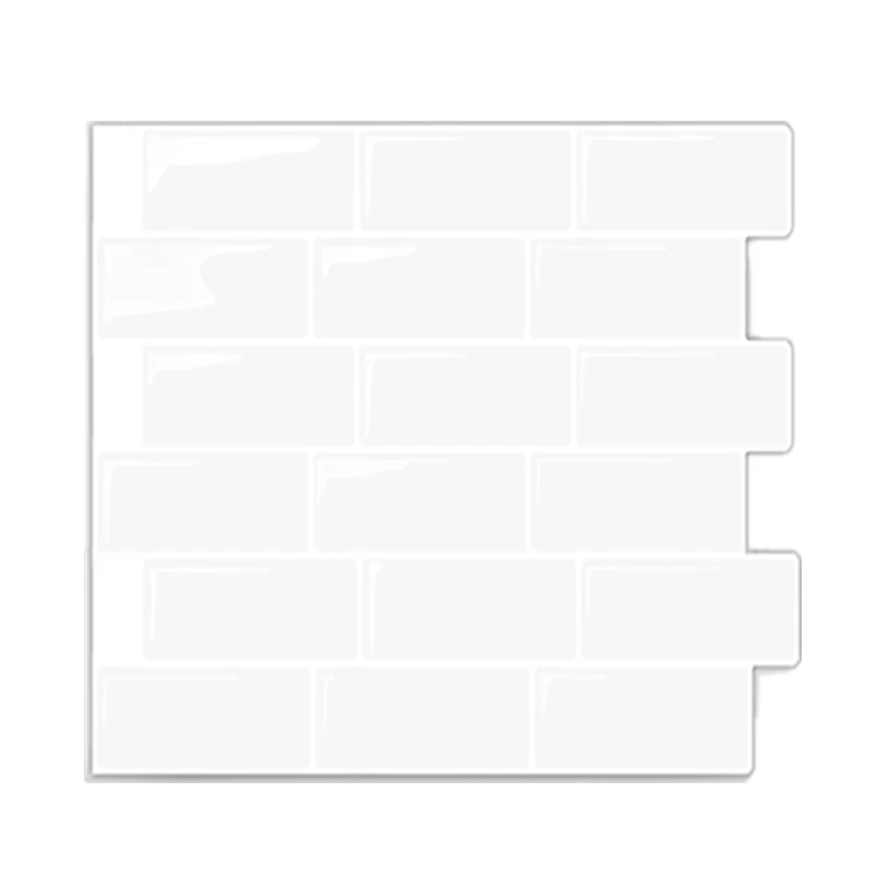 Белая плитка Метро, самоклеящаяся, отклеивается и наклеивается на кирпичную стену, Виниловая наклейка для ванной, кухни, домашнего декора, сделай сам