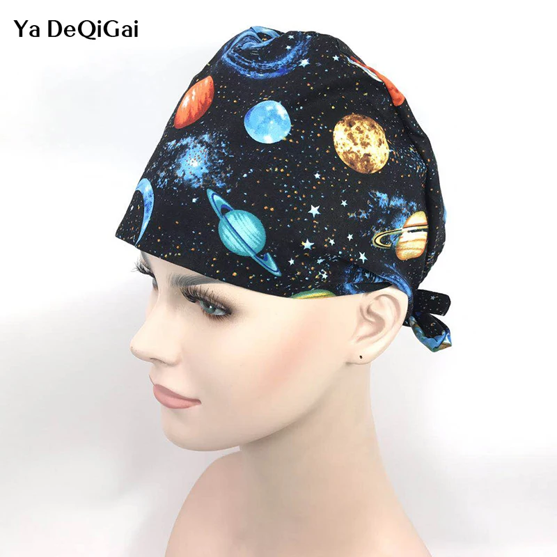

2019 Medical Surgical Scrub Caps Surgical Surgeon's Surgery Camouflage Color Caps pharmacy Dentist Caps/hats Pet Doctor Cap/hats