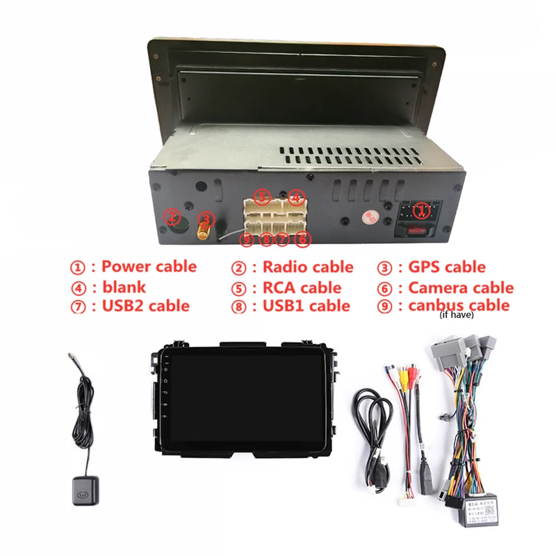 Cheap 9" 4G RAM 2.5D IPS 8 CORE Android 9.1 Car DVD Multimedia Player GPS For Honda HR-V XRV Vezel 2013 2014-2018 car radio navigation 23