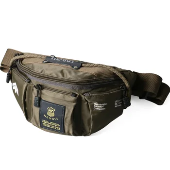 Ruil Oxford Cloth Waist Bag Men Fashion Multi-Functional Pockets Leisure Travel Phone Bag Toolkit Vintage PackageBelt bag 1
