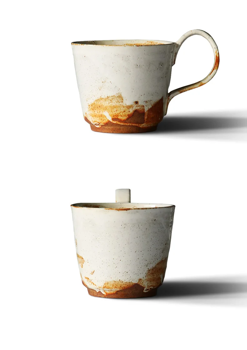 Кофейная кружка ручной работы, высокое качество, керамическая чашка с рукояткой, брендовые индивидуальные чашки и кружки, японский стиль, 320cc, креативные подарки
