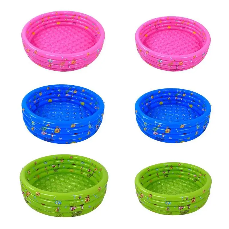 

Trinuclear Inflatable Pool Cartoon Inflatable Baby Swimming Pool Tetranuclear Infant Outdoor Bathtub For Baby Funny Play