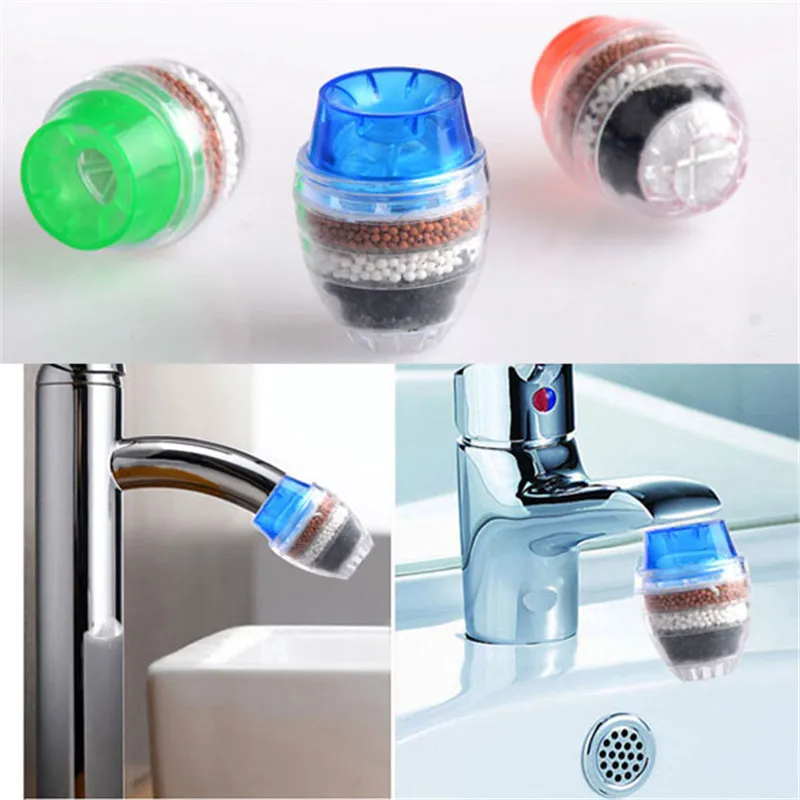 

1pcs Coconut Carbon Tap Water Filter Household Kitchen Mini Faucet Tap Filter Clean Purifier Filter Filtration Cartridge Tool