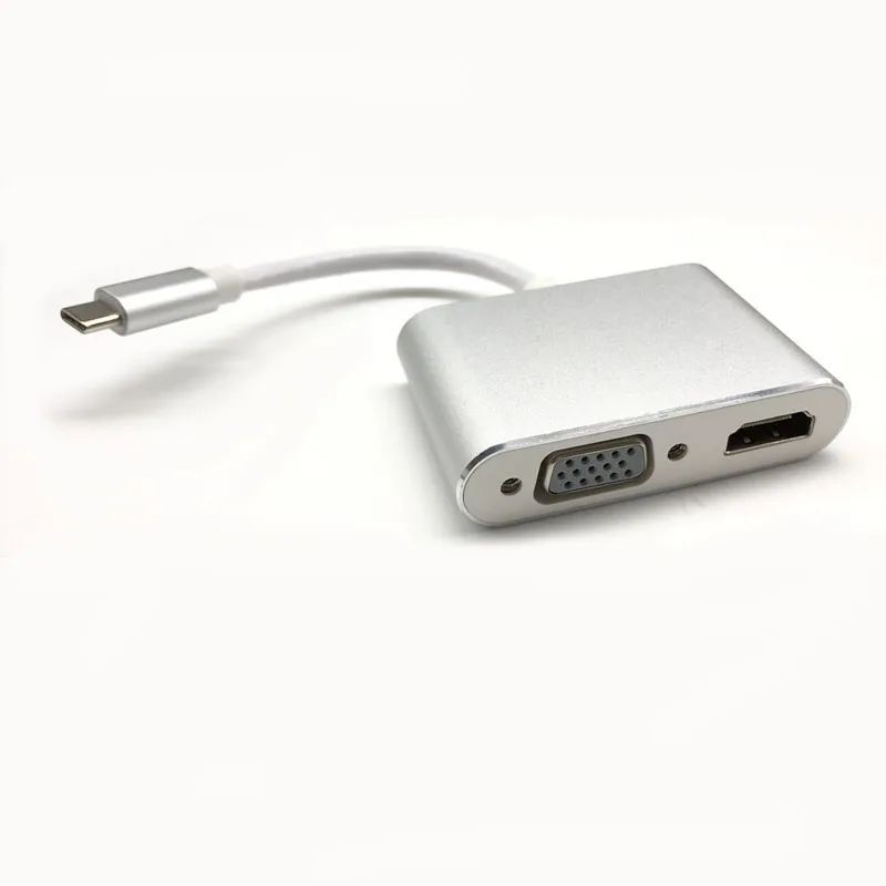 Адаптер USB 3 1 Type C VGA HDMI видео конвертеры USBC к 4K 30 Hz адаптер для нового Macbook Pro/Chromebook