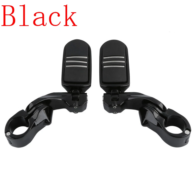 Universal 1 1/4" Matte Highway Engine Guards Foot Pegs FootPegs For