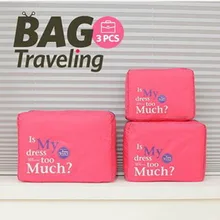 Neue Tragbare Netztasche Reißverschluss Koffer Veranstalter Sets Reisegepäck Aufbewahrungstasche Nylon Kleidung Veranstalter Fall 3 STÜCKE Heißer Verkauf