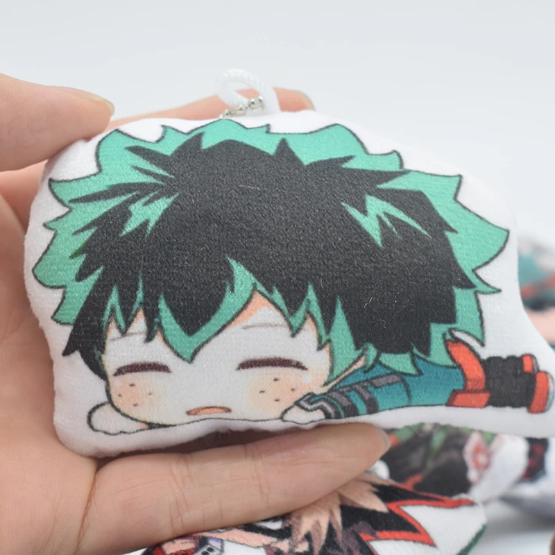 10 см мультяшная плюшевая игрушка My Hero academic брелок шото Тодороки Midoriya Izuku Bakugou Katsuki