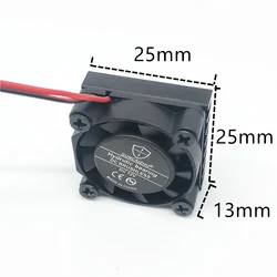 2507 25MM 25x25x13MM Hydrulic Bearing RAM Raspberry Pi Cooling Fan With Heat Sink DC 5V 12V 24Vm.2 SSD Fan 2pin