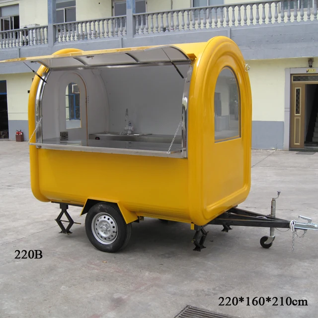 Australia standard outdoor mobile fast food carts kiosk, popsicle ice