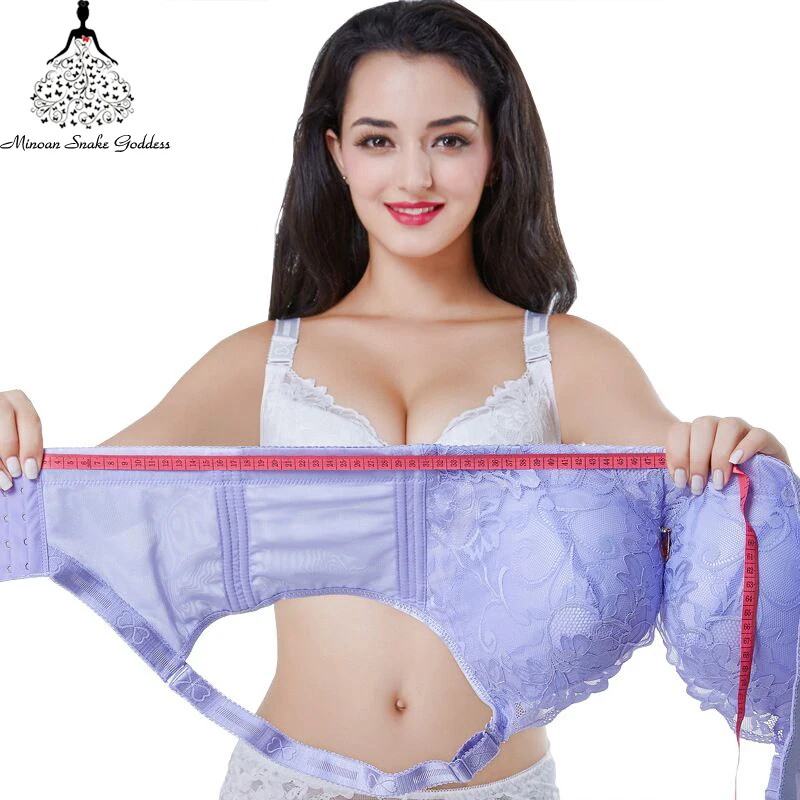 

Plus Size Bra Lace Bras For Woman Push Up Lingerie Women Underwear Brassiere Bralette Big Size CDE Cup Sostenes Mujer Grande