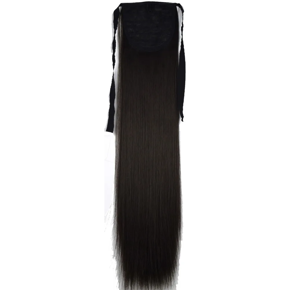 TOPREETY термостойкие B5 волосы из синтетического волокна 22 "55 см прямо лента хвост наращивания волос 60 Цвета доступны